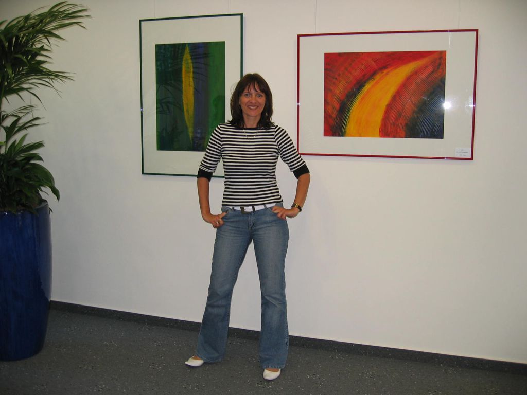 Ellen Georgi hat 2007 in der Volksbank in Reutlingen-Rommelsbach ausgestellt