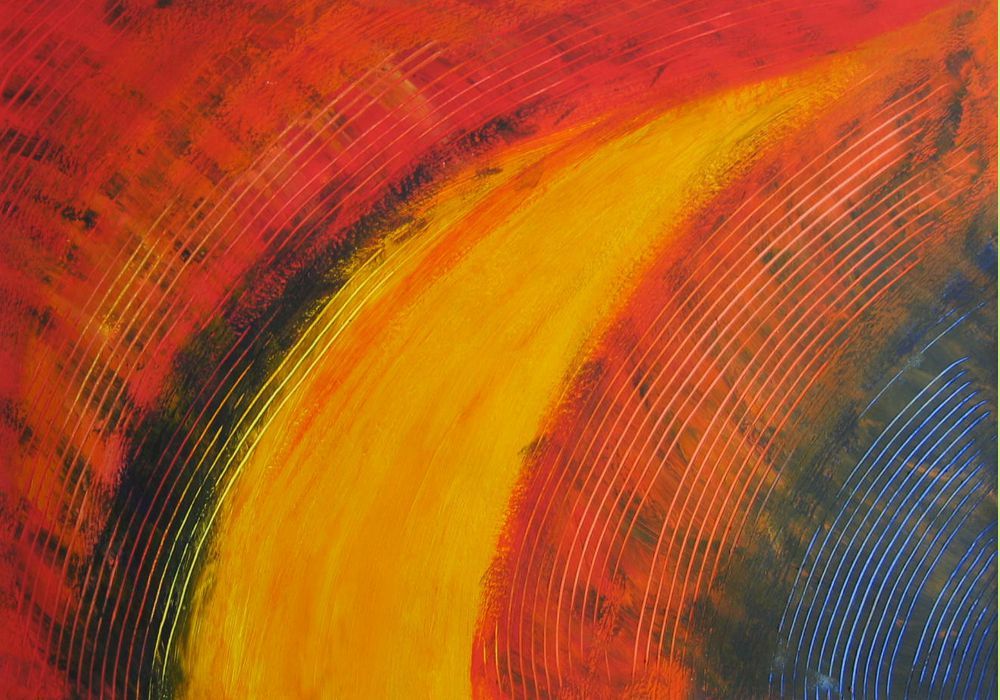 Acryl-Bild "Lichtschweif"