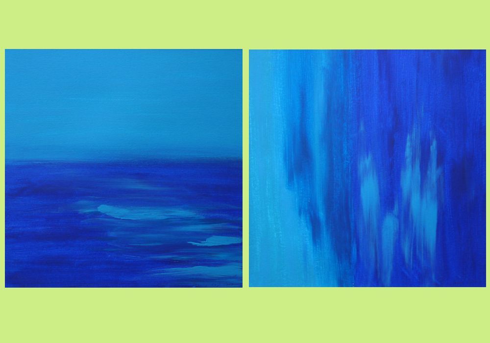 Acryl-Bild "Blue Water"